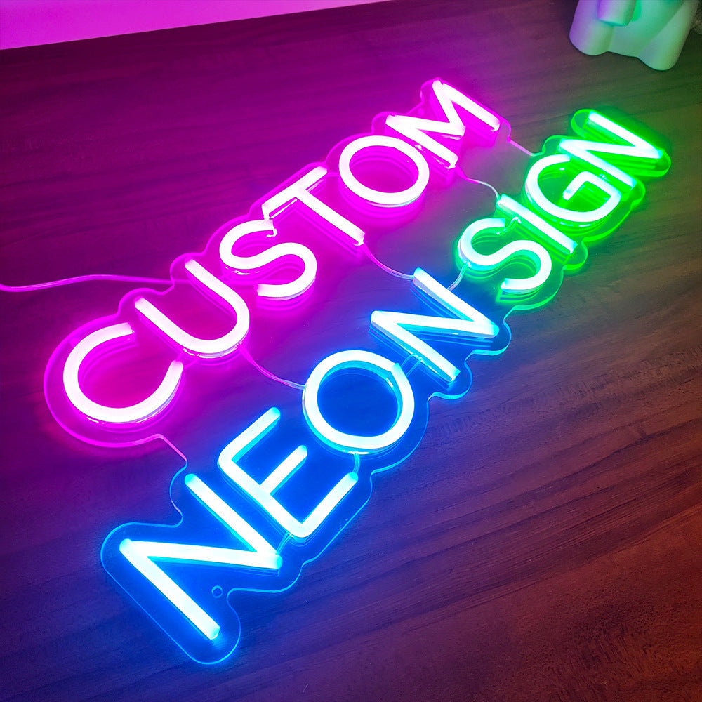 Colorful Neon Letter Modeling Light Custom Neon Sign DIY Colorful Neon Letter Modeling Light Custom Neon Sign DIY